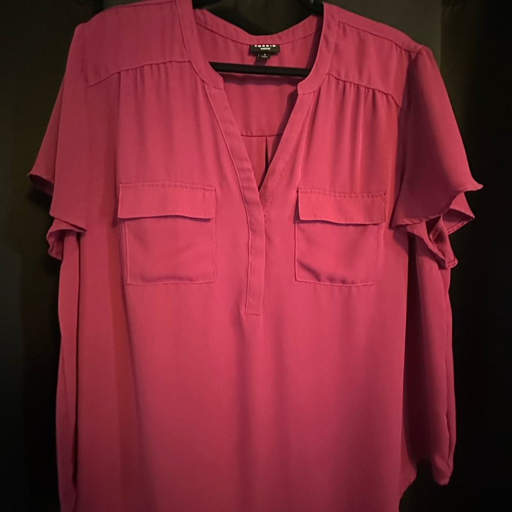 Women's Pink Blouse torrid